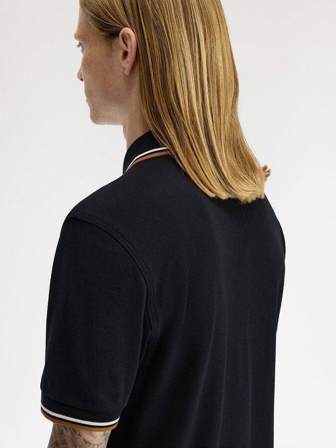 Fred Perry Polo Shirt Korte Mouw TWIN TIPPED SHIRT - Foto 3