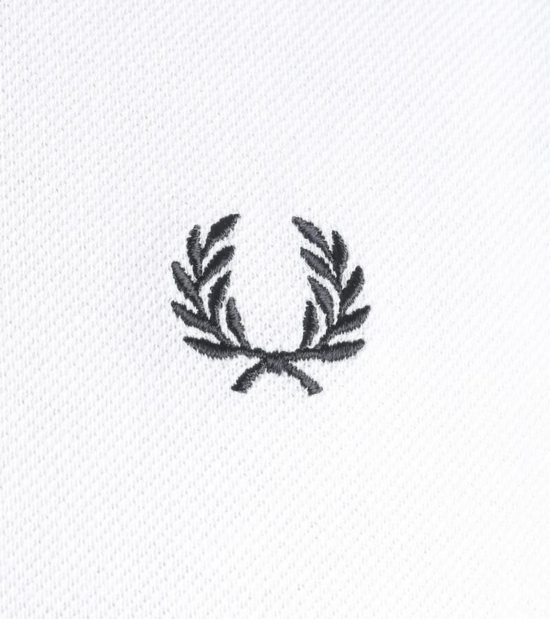 Fred Perry Origineel Single Stripe Katoenen Poloshirt White Heren - Foto 5