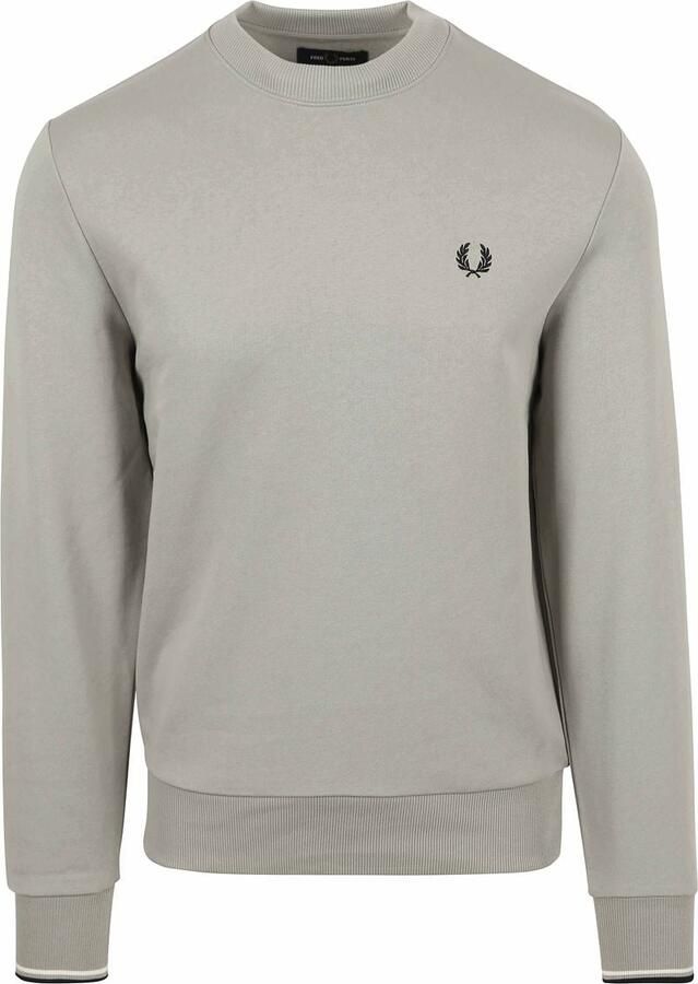 FRED PERRY Heren Truien & Vesten Crew Neck Sweatshirt Beige - Foto 2
