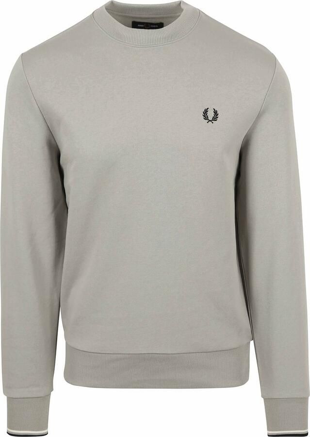 FRED PERRY Heren Truien & Vesten Crew Neck Sweatshirt Beige