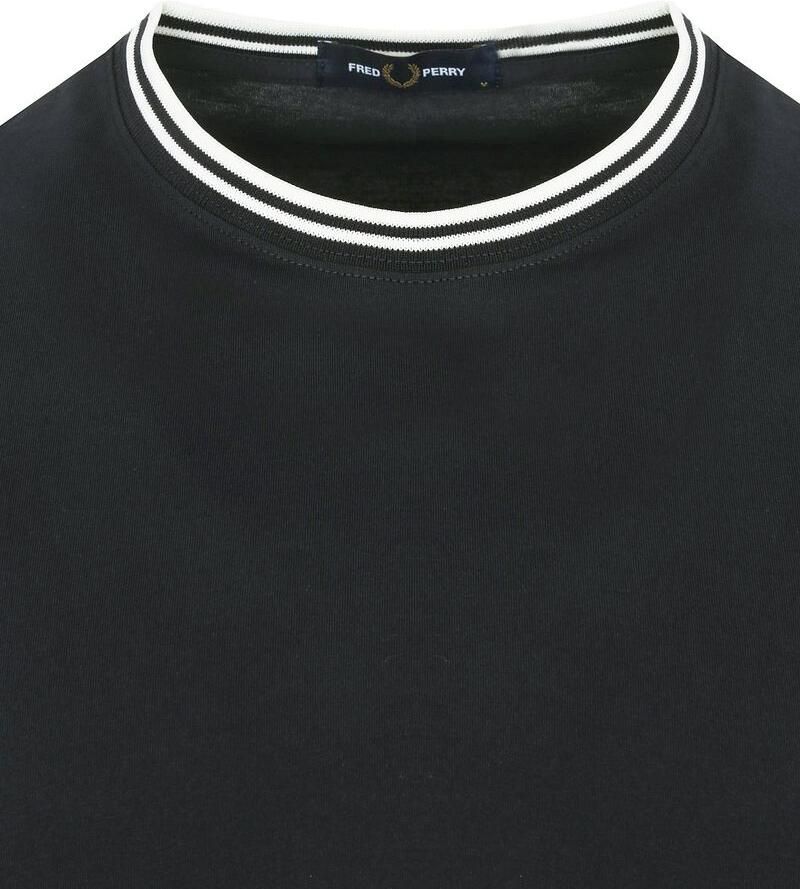 Fred Perry T-shirt TWIN TIPPED met logo nightgreen - Foto 3