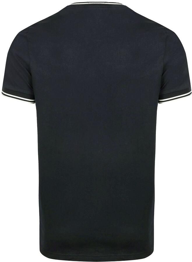 Fred Perry T-shirt TWIN TIPPED met logo nightgreen - Foto 4