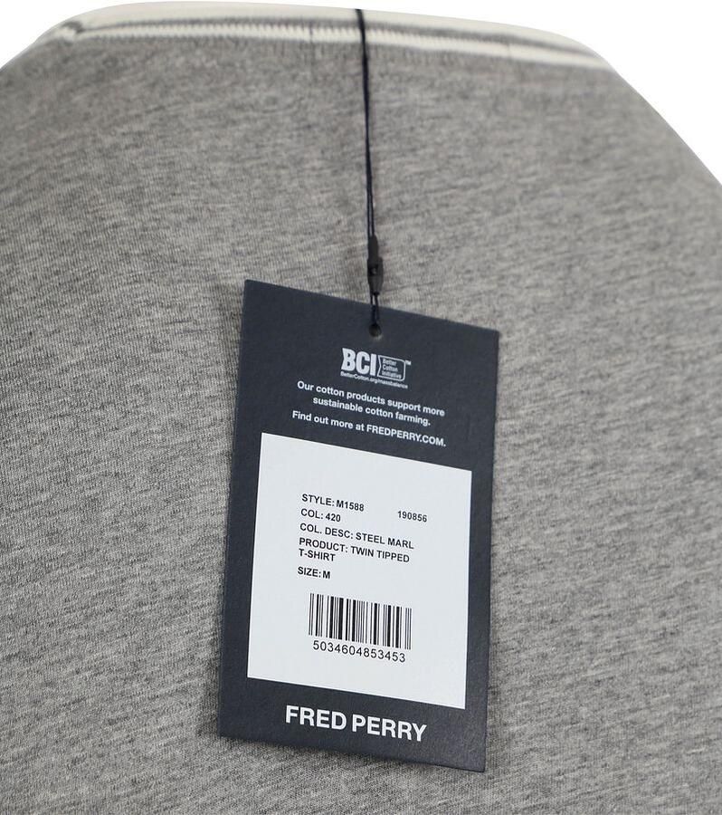 Fred Perry T-shirt M1588 Grijs - Foto 3