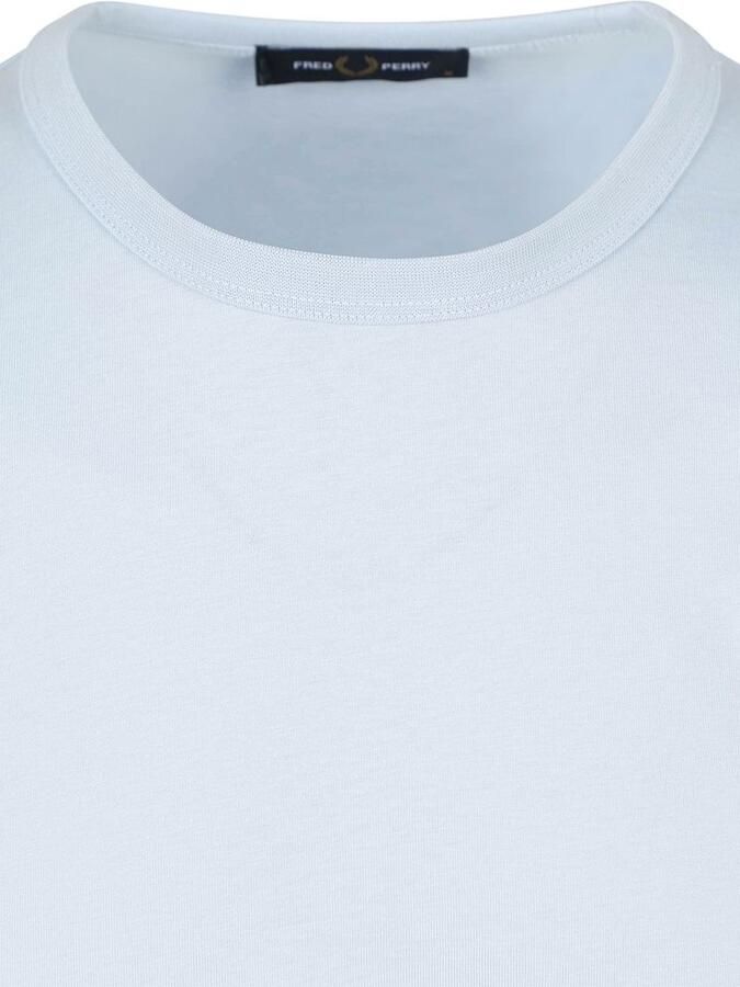 Fred Perry T-shirt Ringer Licht Blauw