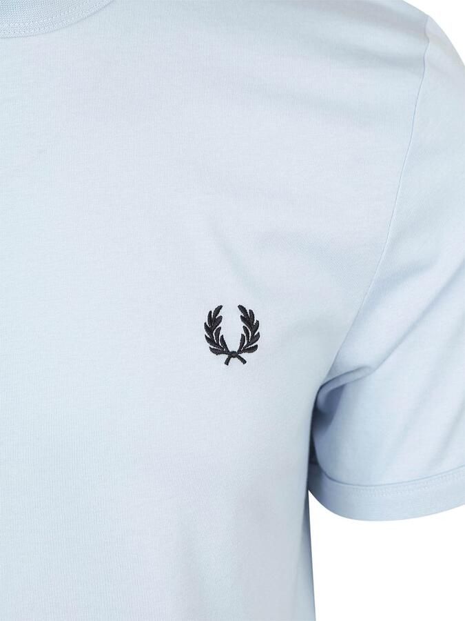 Fred Perry T-shirt Ringer Licht Blauw - Foto 3