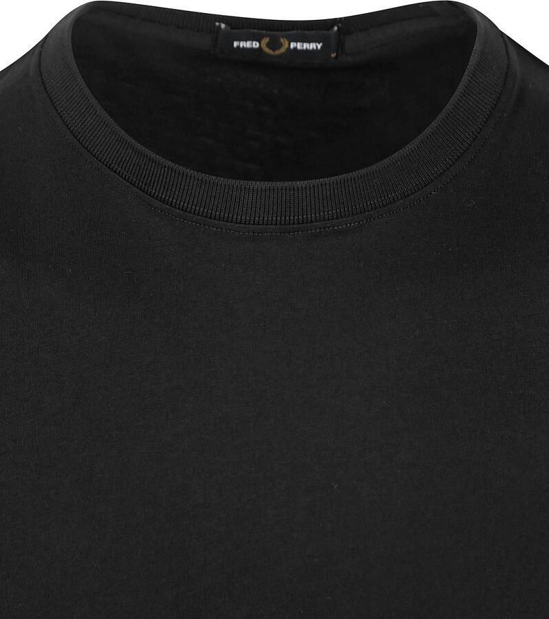 Fred Perry T-Shirt Zwart 102 - Foto 2