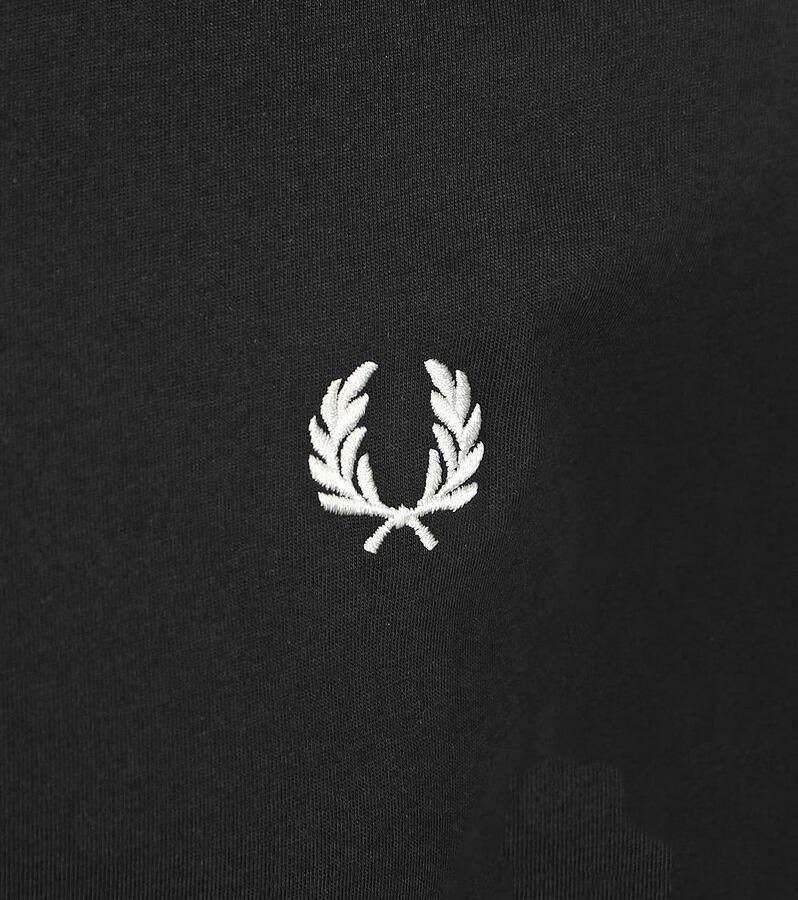 Fred Perry T-Shirt Zwart 102 - Foto 3