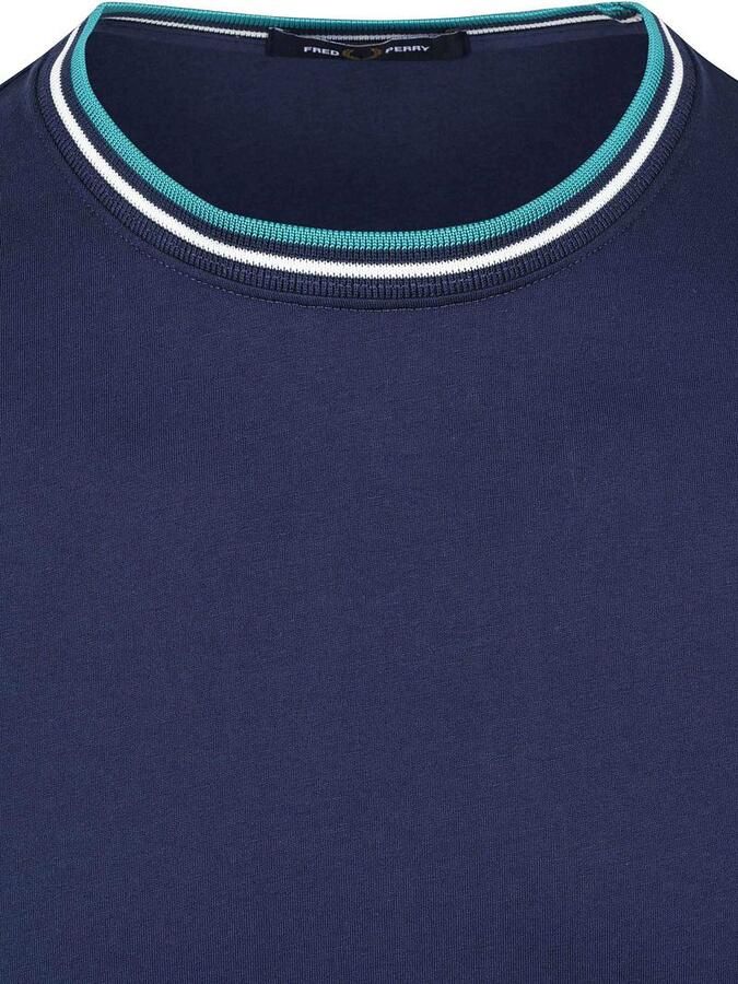 Fred Perry Twin Tipped T-shirt Donkerblauw 86A - Foto 2