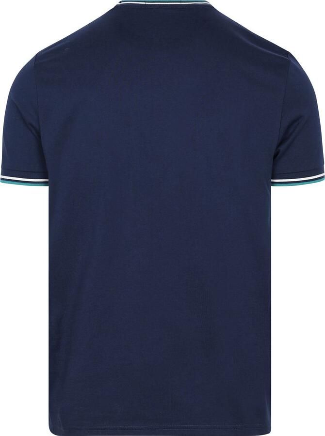 Fred Perry Twin Tipped T-shirt Donkerblauw 86A - Foto 4