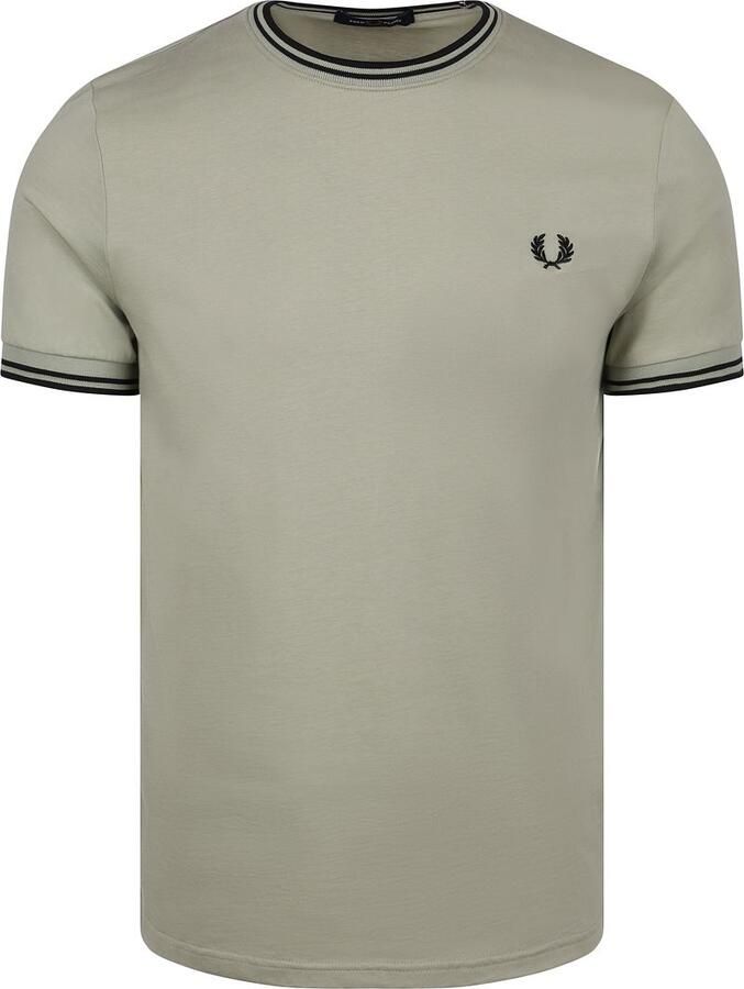 Fred Perry Twin Tipped T-shirt Groen S23