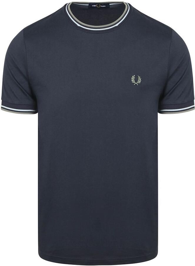 Fred Perry Twin Tipped T-shirt Navy Z47