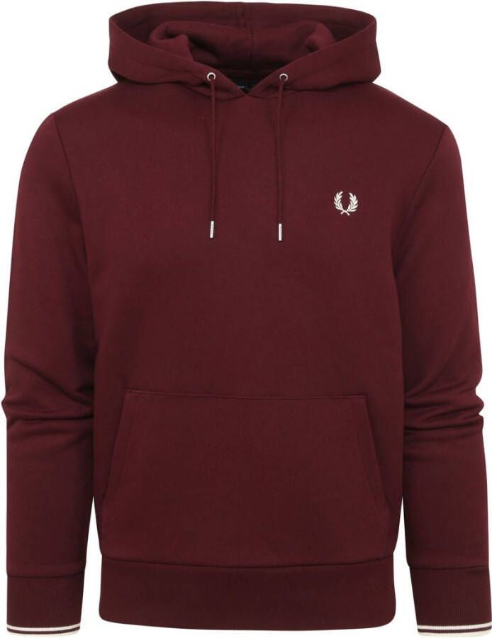 Fred Perry Hoodie Logo Bordeaux