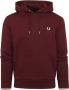 Fred Perry Hoodie Logo Bordeaux Rood Heren - Thumbnail 1