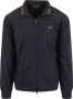 Fred Perry Sportieve Nylon Jas met Handtekening Detail Blue Heren - Thumbnail 2