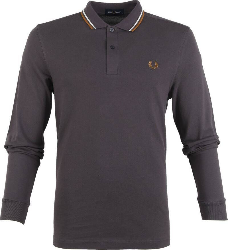 Fred Perry Longsleeve Polo M3636 Antraciet