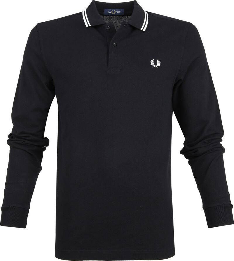 Fred Perry LS Polo Zwart 102