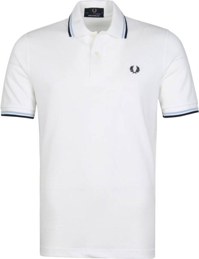 Fred Perry Casual Wit Gestreepte Kip Tote Tas White Heren