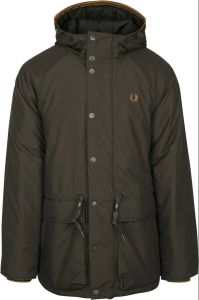 Fred Perry Padded Jas Donkergroen