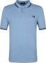 Fred Perry Twintipted Polo Shirt Hemel P43 Blauw Heren - Thumbnail 2