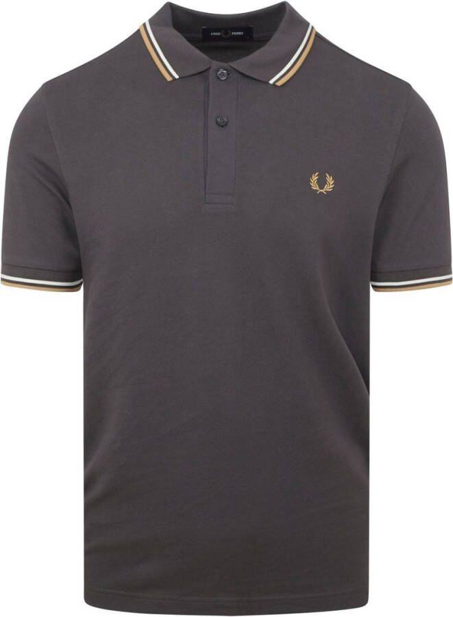 Fred Perry Crème Twin Tipped Polo T-shirts en Polos Beige Heren
