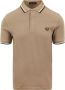 Fred Perry Klassieke Beige Polo met Laurel Borduursel Brown Heren - Thumbnail 2