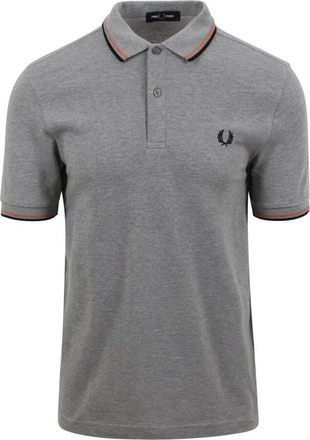 Fred Perry Polo M3600 Mid Grijs Heren