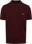 Fred Perry Rood Poloshirt met korte mouwen Red Heren - Thumbnail 2