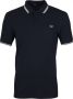 Fred Perry Polo manica corta con collo clico e polsini bordati a contrasto e logo ricamato sul petto uomo Fredperry M3600 Navy Bianco Blauw Heren - Thumbnail 3