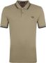 Fred Perry Polo Twin Tipped M3600 Lichtbruin - Thumbnail 1