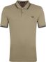 Fred Perry Polo Twin Tipped M3600 Lichtbruin - Thumbnail 1