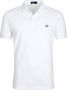 Fred Perry Origineel Single Stripe Katoenen Poloshirt White Heren - Thumbnail 1
