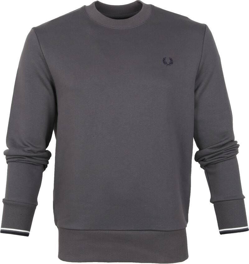Fred Perry Sweater Logo Antraciet