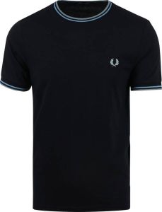 Fred Perry T-shirt met logo navy