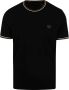 FRED PERRY Heren Polo's & T-shirts Twin Tipped T-shirt Zwart - Thumbnail 2