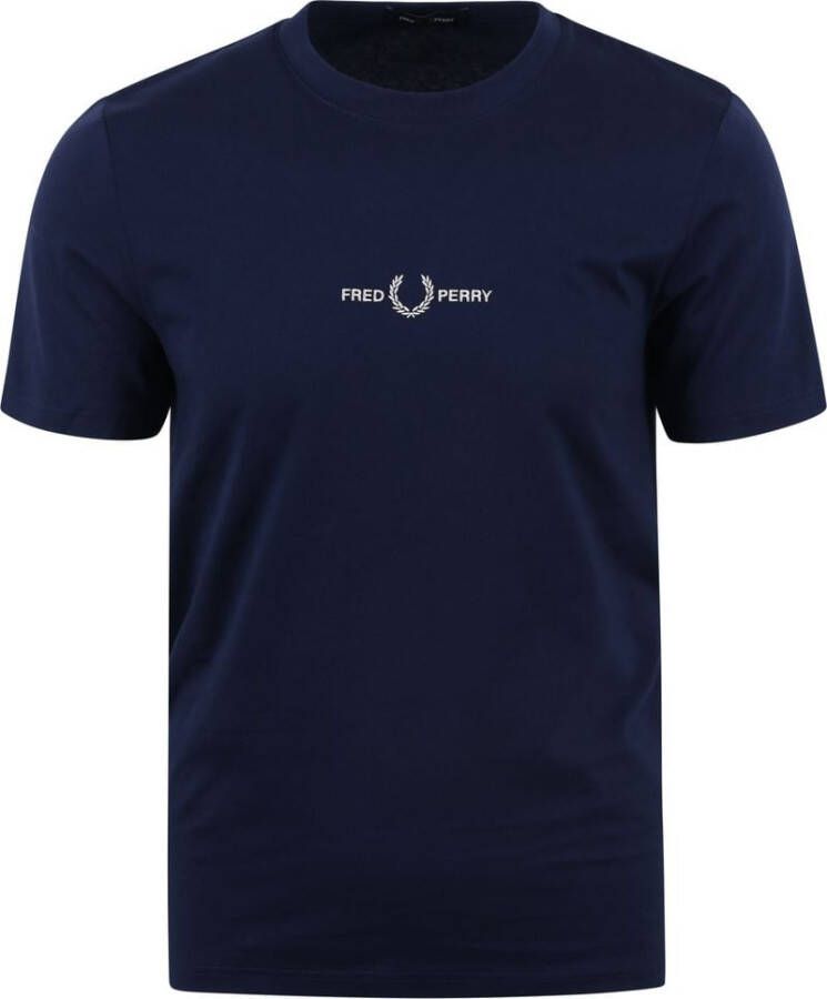 Fred Perry T-Shirts Blauw Unisex