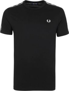 Fred Perry Taped Ringer T-shirt Contrast Zwart Heren