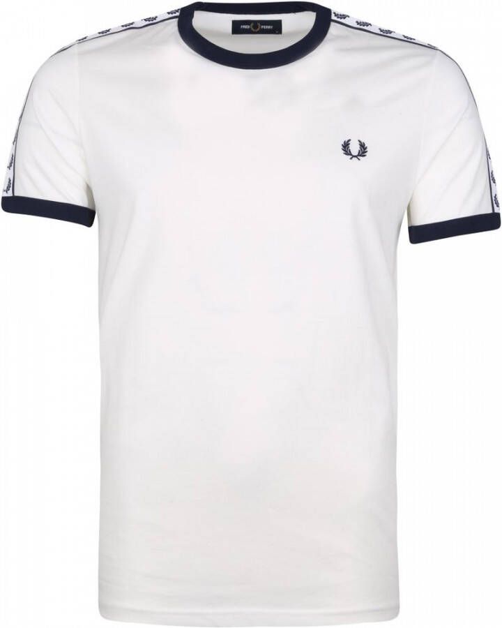 Fred Perry T Shirt Wit M6347