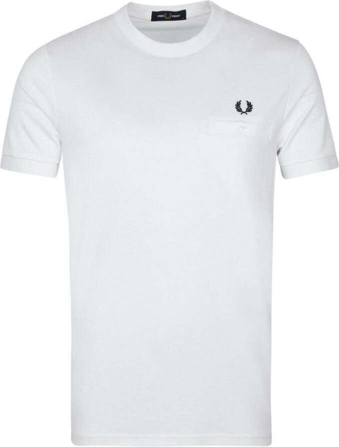 Fred Perry Elegante Katoenen T-shirt met Laurel Logo White Heren - Foto 4