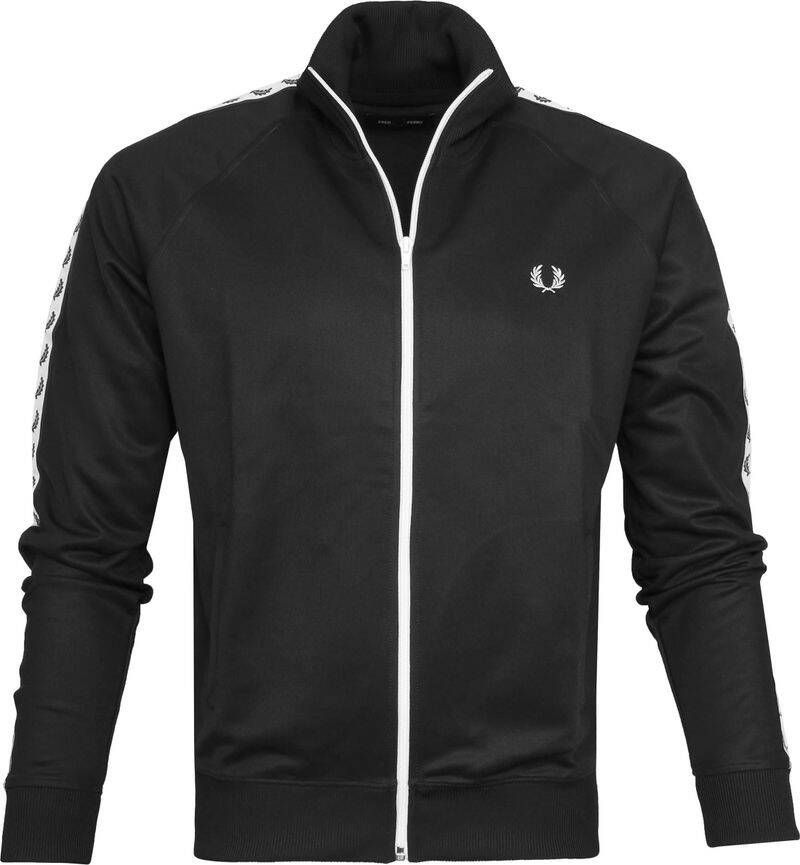 Fred Perry Taped Jacket Zwart