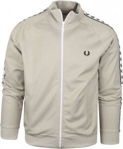 Fred Perry Taped Track Jacket Beige