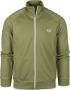 Fred Perry Taped Track Jacket Mid Groen - Thumbnail 1