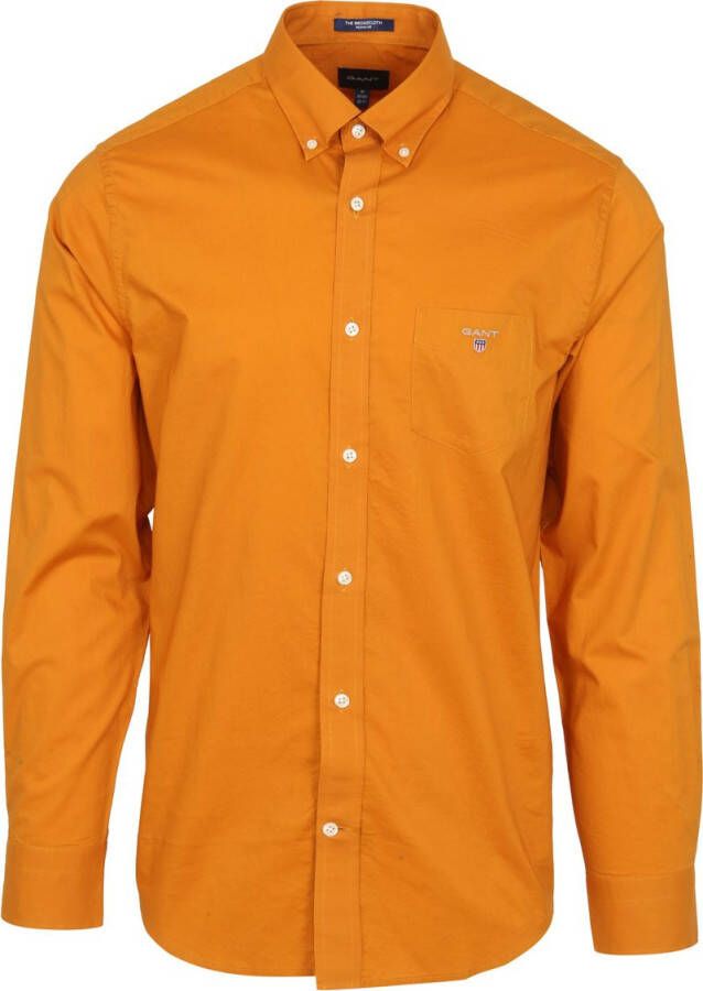 Gant Casual Overhemd Broadcloth Oranje