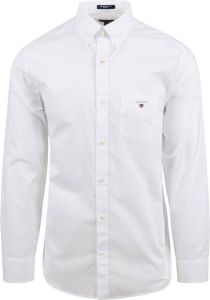 Gant Casual Overhemd Broadcloth Wit