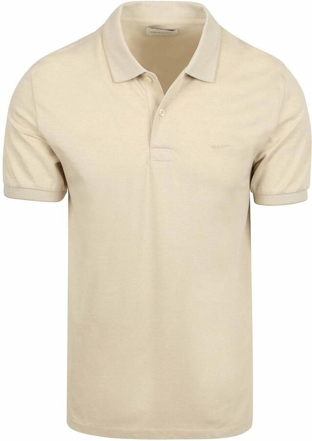 Gant 2Tone Piqué Poloshirt Ecru