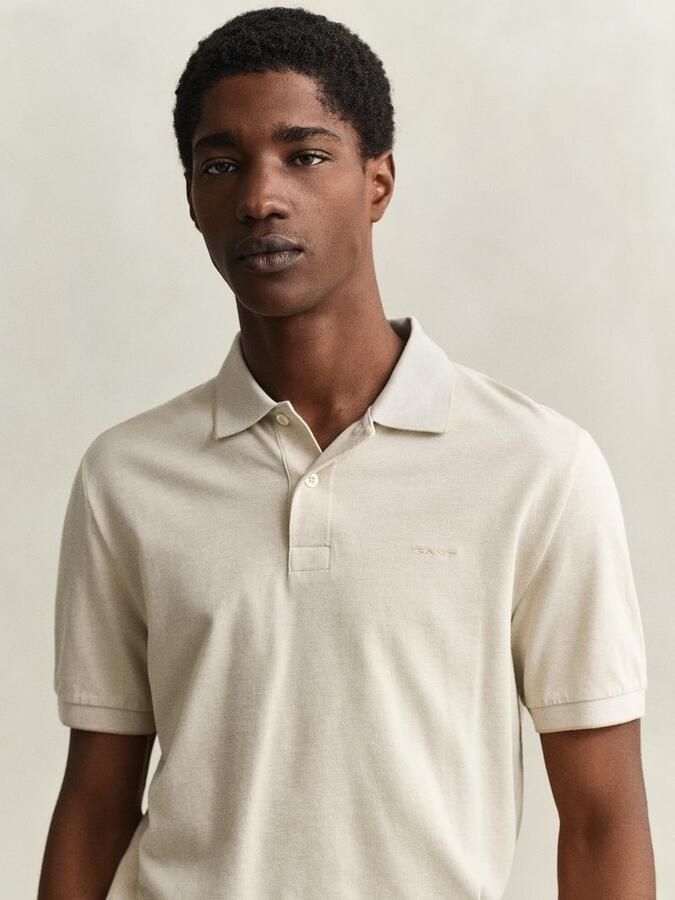 Gant 2Tone Piqué Poloshirt Ecru - Foto 2
