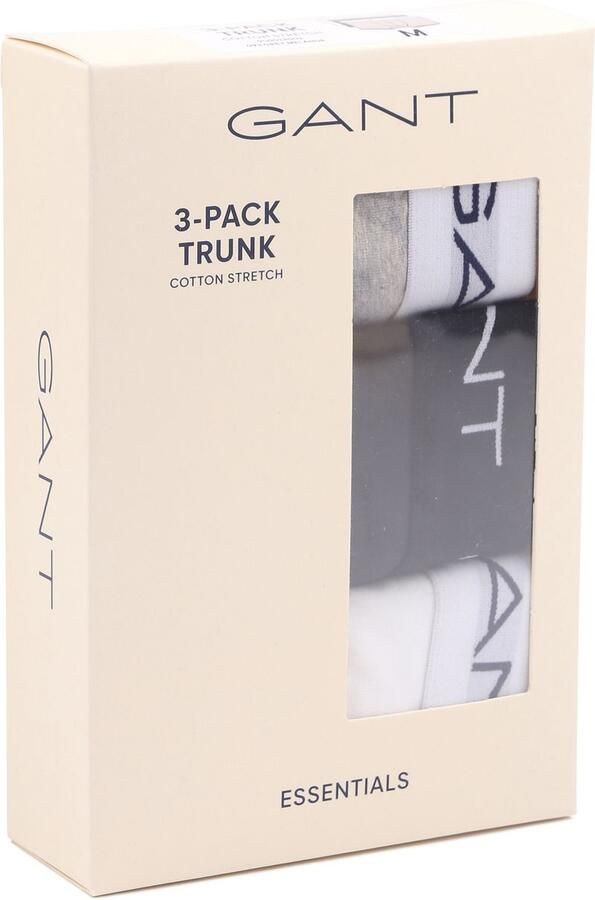 Gant Boxershort met logostitching in een set van 3 stuks - Foto 4