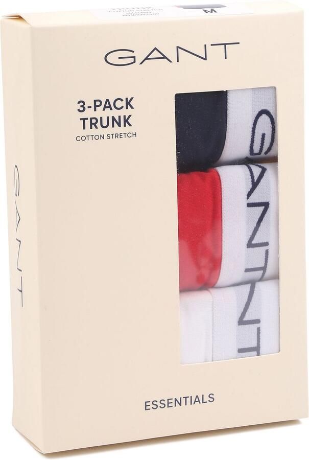 Gant Boxershort met logostitching in een set van 3 stuks - Foto 4