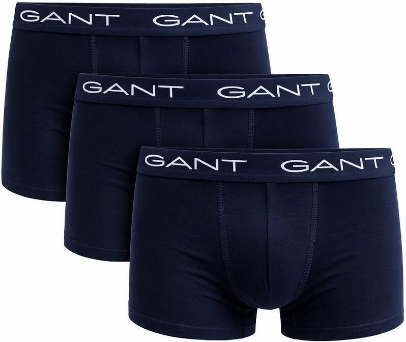 Gant Boxers Boxershorts Trunk 3-Pack Navy - Foto 2