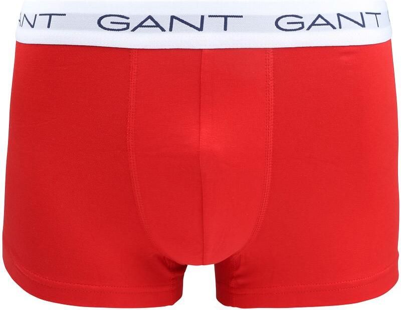 Gant Boxershorts Trunk 3-Pack Navy Wit Rood - Foto 4