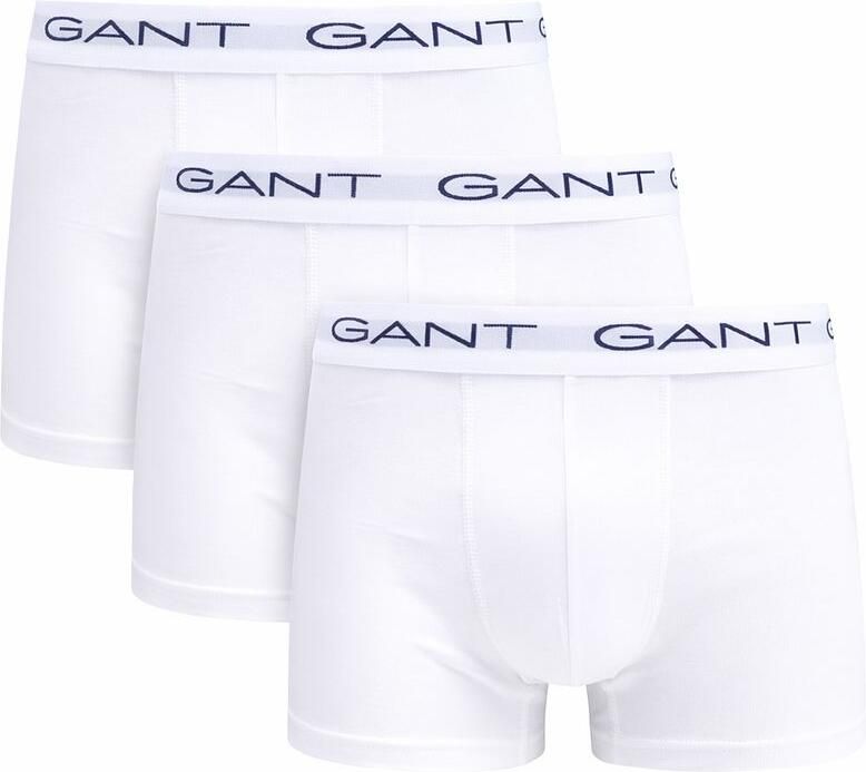 Gant Boxershorts Trunk 3-Pack Wit